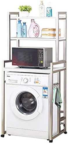 Hokcus Многофункционални Рамки за съхранение на перални машини по рафтовете над Тоалетна, Рафт за баня, 3-Слойный Рафтове за съхранение
