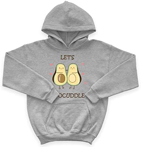 Руното hoody с качулка Авокадо Kids' Sponge - Детска hoody Let ' s Avocuddle - Hoody с качулка Сърце за децата