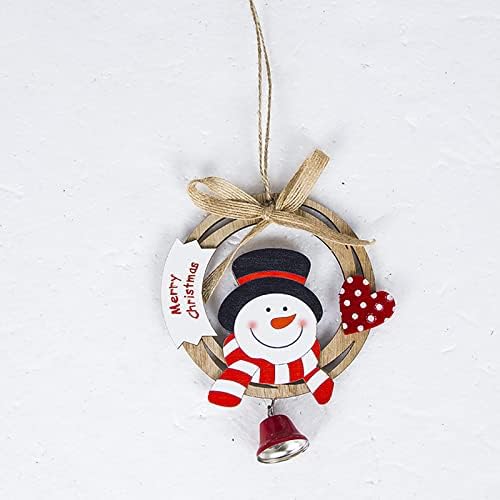 AFEIDD Коледно Дърво Камбанка Подвесное Украса Коледен Дървен Медальон Коледна Украса за кабинет Прозрачни мъниста (c-C, един размер)