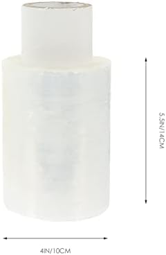 Пластмасова Обвивка NUOBESTY Пластмасова Обвивка Мини-стреч-фолио с дръжка 3 бр. свиване на Опаковки За Хранително-вкусовата на
