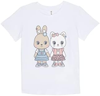 Тениска HUXBABY Пухкави приятели за малко момиченце (бебе / дете)