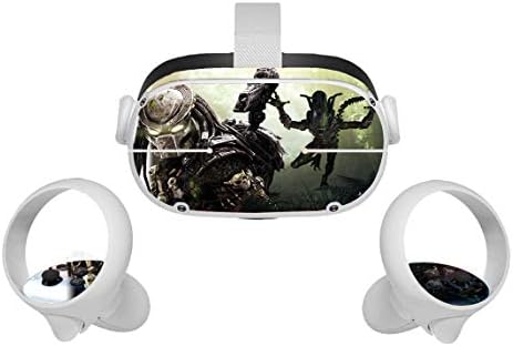 Един Научно-фантастичен екшън Трилър Oculus Quest 2 на Кожата VR 2 Кожи Слушалки и Контролери Стикер, Защитен Стикер Аксесоари