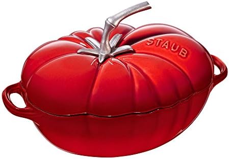 Чугунен 3-инчов доматено кокотка - гренадин Staub, произведена във Франция