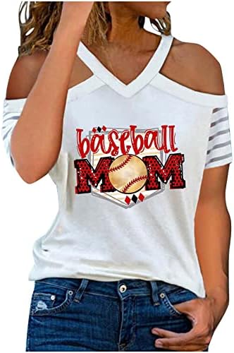Бейзболна Фланелка за майките, Жените Бейзболна Фланелка За мама, Тениска С образа на Мама, Забавни Върхове С Писмото Принтом, Тениски