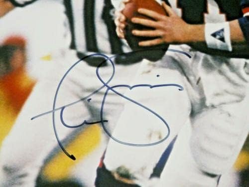 Футболен клуб Phil Simms HOF е Подписал снимка с размер 16x20 с JSA COA - Снимки NFL с автограф