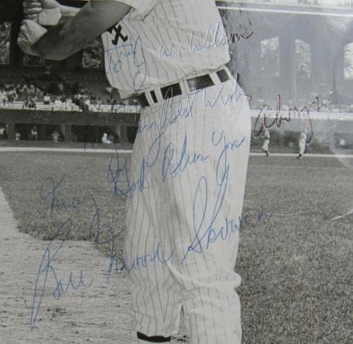 Бил Moose Скоурон Подписа Автограф 8x10 Снимка VIII - Снимки на MLB с автограф