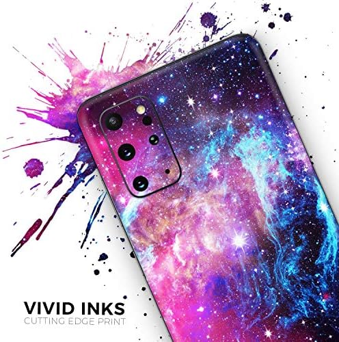 Дизайн Skinz Блестяща Защитна vinyl стикер Trippy Space, Увита кожата, която е Съвместима с Samsung Galaxy S20 (тампон върху екрана