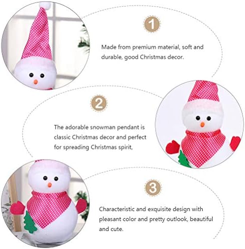 ABOOFAN 2 бр. Висулки във формата на Снежен човек на Коледна Елха, Коледни Тематични Декорации (Случаен цвят), Подаръци за партита