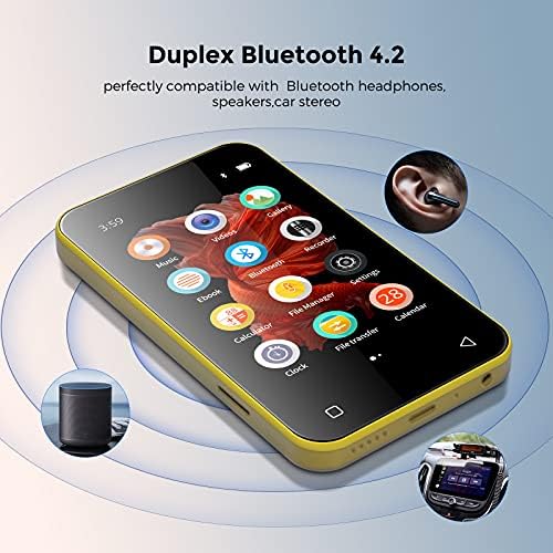 MP3-плейър TIMMKOO с Bluetooth 4.0 И Превключване на Mp4-Mp3 плеър с високоговорител, Преносим музикален Mp3 плейър с Hi-Fi звук