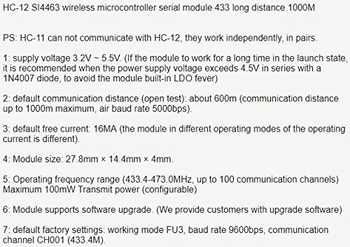 1 бр./лот 33 междуселищни 1000 М SI4463 безжичен микроконтролер сериен модул HC-12