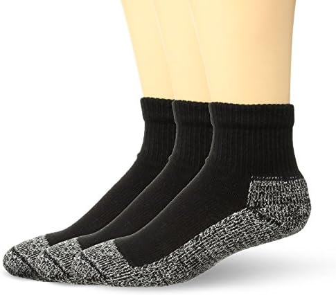 Черни Дебели Чорапи за глезените Cushees, 3 опаковки