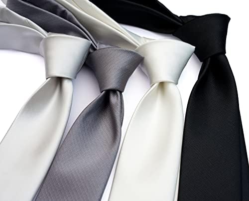 Удължен монофонични вратовръзка ZENXUS за мъже Голям и висок, 63 или 70 см XL, обикновена вратовръзки