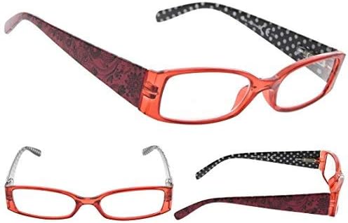Дамски Очила за четене с дужками в грах Gr8Sight, 5 опаковки, със защита от слънчева светлина