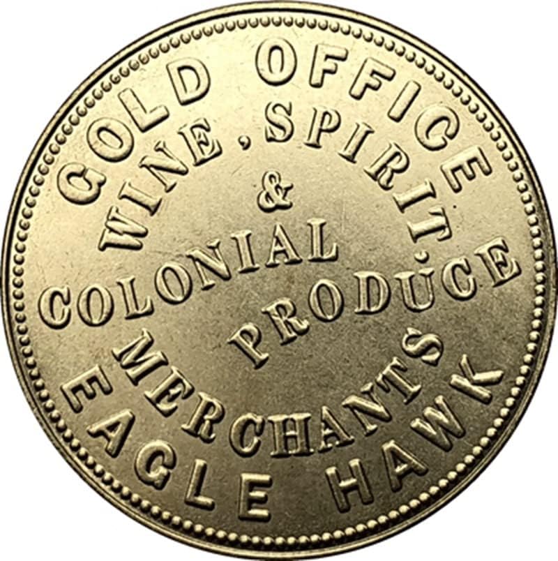 1857 Австралийската Монета, Произведени от Мед Антични Монети, Монетни Занаяти могат да Выдувать 34 мм