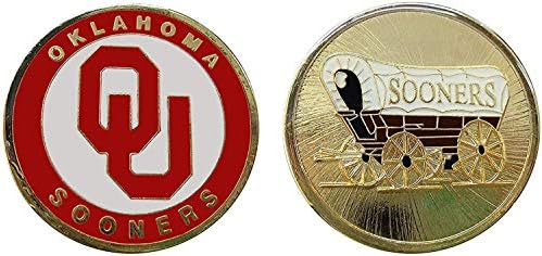 Са подбрани монета на повикване Сунерс Университет на Оклахома Покер с логото на - Щастливата чип