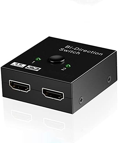 WDBBY HDMI-Съвместим ивица на 4K-switch KVM Bi-Direction 1x2/2x1 Switcher 2 In1 Out адаптер PS4/3 TV Box (цвят: както е показано,