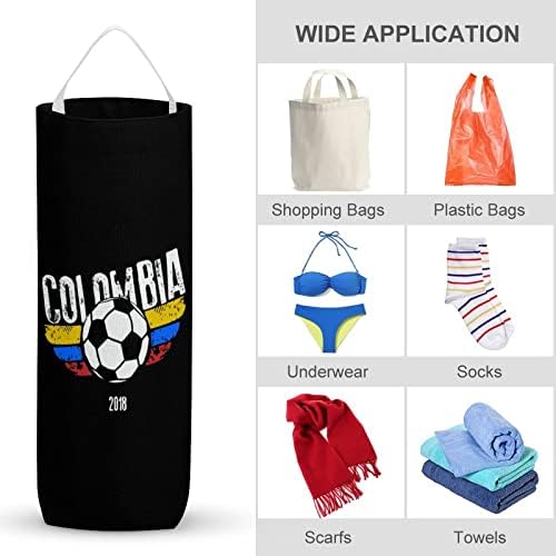 Колумбийски Футболен Флаг Продуктова Чанта Моющийся Органайзер Опаковки С Висящи Линия За Съхраняване На Торби За Боклук