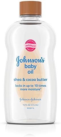 Бебешко олио Johnsons - от Шеа и какао (14 унция)