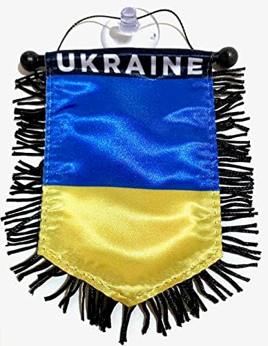 Знаме на Украйна за автомобилни аксесоари, банер за декорация на дома, стени, врати, прозорци