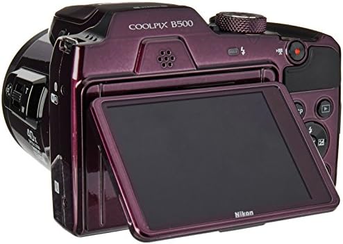 Nikon B500 16-Мегапикселова цифрова камера за насочване и стрелба, Plum
