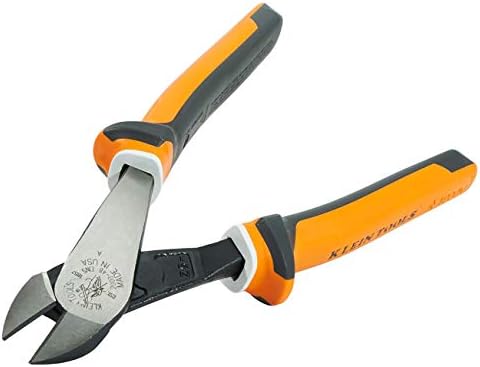 Клещи Klein Tools D2000-48-Цолови, Тежки Диагонални клещи с изолирани глава и изолирани захватами капацитет 1000 В 8 Инча