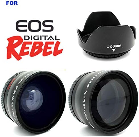 Гигантски Комплект аксесоари All You Need HD за Canon EOS Rebel SL2, Раница Canon EOS Rebel SL3, Статив, Широкоъгълен Обектив, Обектив,