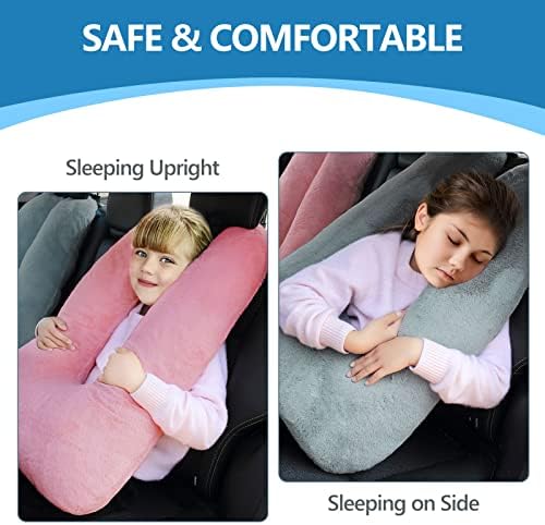 Възглавница за пътуване BSROLUNA за спане в колата за дълги пътувания, Възглавници в Задната седалка за възрастни и Деца, в подкрепа