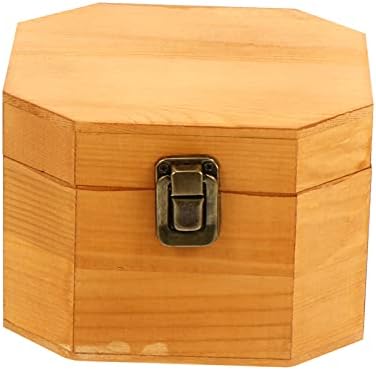 Cabilock Реколта Дървена Кутия За Съхранение на Мини-Кутия За Съхранение на Бижута Дървена Органайзер За Бижута Ретро Титуляр За