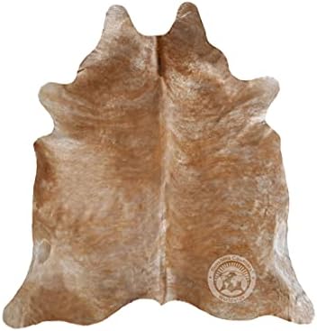 Истински Бежов мат от телешка кожа Palomino с размери 6 х 7-8 метра, 180 х 240 см