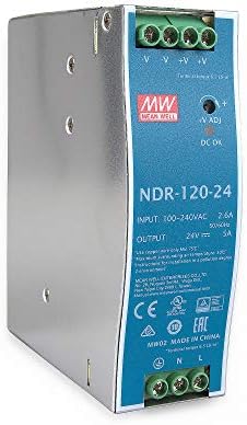 MeanWell NDR-120-24 120 W 24 В 5A Din-рейк за хранене DIN-РЕЙК
