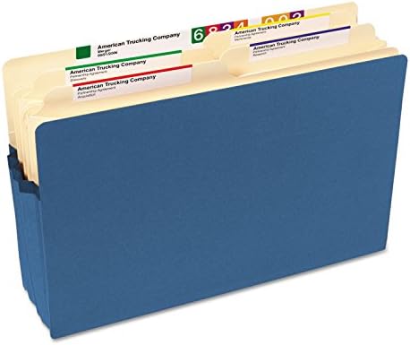 Smead 74225 3 1/2-инчов цветен джоб за файлове Exp с директен раздел Legal Blue