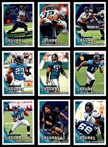 2010 Сет екип Topps Джаксънвил Jaguars Джаксънвил Ягуарз (сет) NM/MT Ягуарз