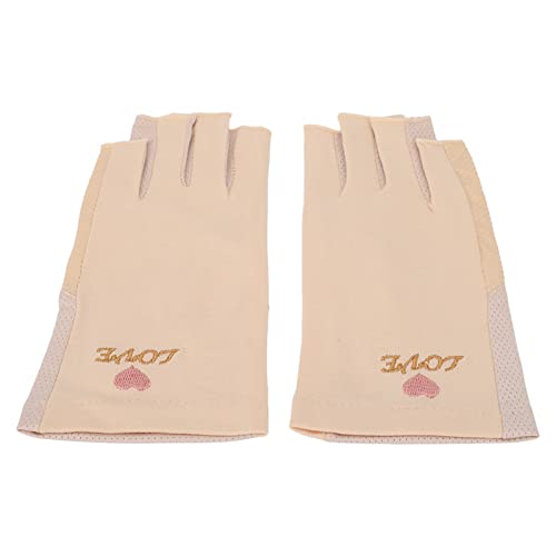 Ръкавици за Маникюр Brrnoo Със Защита от ултравиолетови лъчи, Разтеглив Дишащи Памучни Ръкавици за Лампи за Нокти от Влакна Без