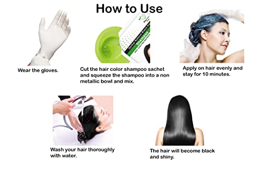 Biogreen Roots Shampoo 125 мл - Натурален шампоан за боядисване на черна коса с билки - Покрива седину за мъже и жени - Клинично