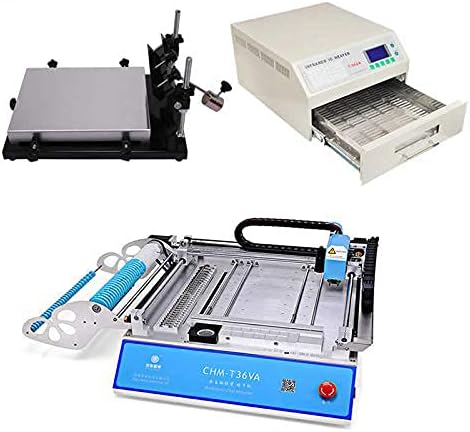 charmhigh SMD Pick and Place Machine CHMT36VA 29 бр. хранилки 2камерная PNP Машина + трафаретный принтер + Фурна за преформатиране