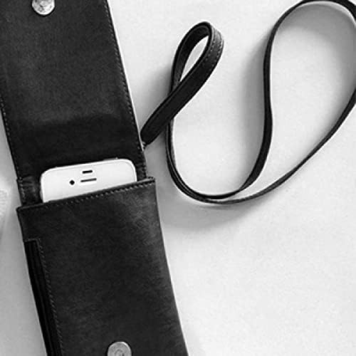 Бяла Музика Изрязани Нотки На Черен Телефон Портфейла В Чантата Си Смартфон Подвесная Изкуствена Кожа Черен