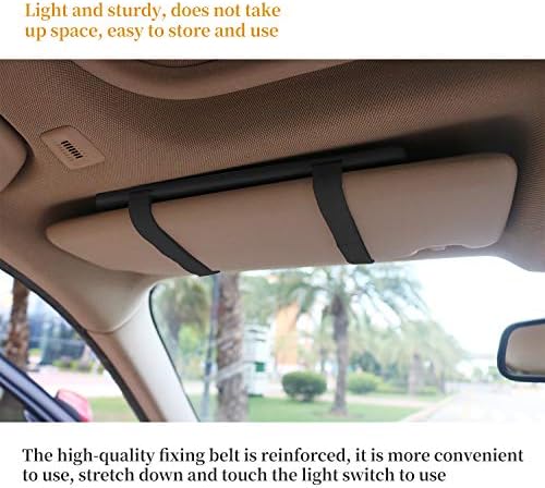 Автомобилно Огледало на сенника Вградена Батерия с led подсветка Автомобилно Огледало за грим с осветление Огледало с Клипсой на