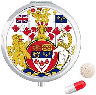 Канада Националния Герб На Страната Калъф За Хапчета В Джоба Кутия За Съхранение На Лекарства Контейнер Опаковка