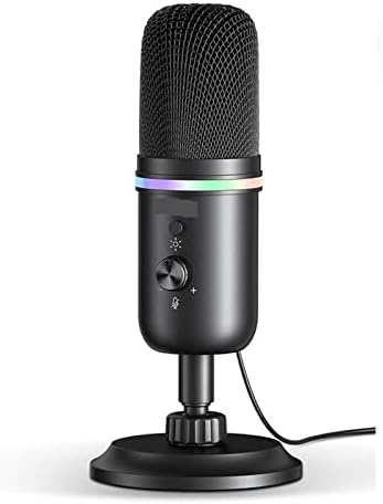 Настолен микрофон RIPIAN Microphone 860PRO с интелигентен шумопотискане RGB Light Слот микрофон Може да бъде свързан към компютър-телефон