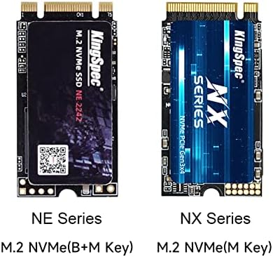 Твърд диск KingSpec 512GB M. 2 2242 NVMe - скорост на четене до 3500 MB/s, твърд диск M. 2 PCIe 3.0x4 3D NAND Flash, съвместими