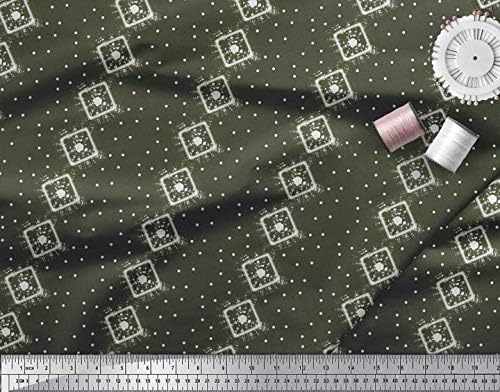 Памучен холщовая плат Soimoi в полка и с геометричен модел за декор от плат с принтом ширина 42 инча