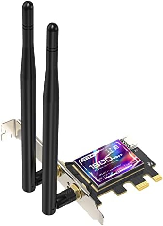 EDUP LOVE PCIE WiFi 6 Card AX1800M Bluetooth 5.2 Адаптер за настолен КОМПЮТЪР, Двухдиапазонная вътрешна Безжична мрежова карта PCI