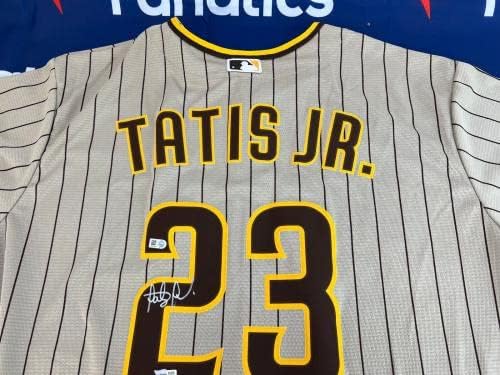Фернандо Татис-младши Подписа Автограф Padre Nike Реплика Jersey Fanatics & MLB - Тениски MLB с автограф