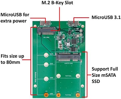 Компоненти адаптер SSD-диск Syba USB3.От 1 до M. 2/mSATA Други Зелено - SY-ADA50088