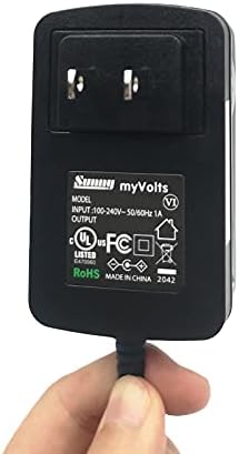 Захранващ Адаптер MyVolts 12V Съвместимо с Външния твърд диск Iomega MDHD500-UE/Уплътнител за него - штепсельная вилица САЩ