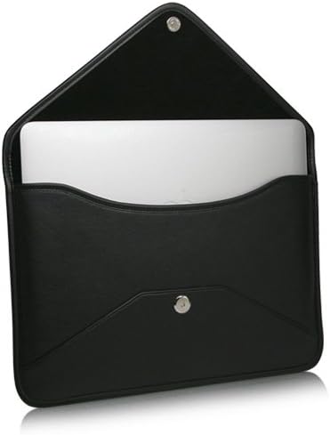 Калъф BoxWave, който е съвместим с Lenovo 300e 2-в-1 (11,6 инча) (Case by BoxWave) - Луксозни кожена чанта-месинджър, чанта-плик