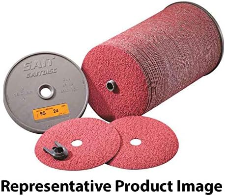 United Abrasives SAIT 51343 4-1/2x7/8 Обемни та от 9S керамика с волокнистыми шлифовальными кръгове 36 Песъчинки, 100 бр. в опаковка