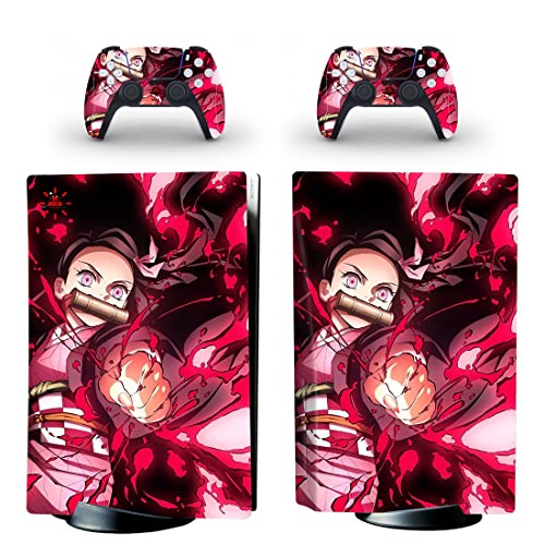 За PS4 ОБИКНОВЕН - Аниме Demon Kimetsu Slayer И No Yaiba Tanjiro Незуко Зеницу Аказа Ренгоку Иносуке Стикер на кожата PS4 или PS5