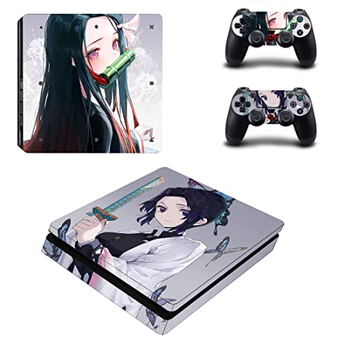 За PS4 ОБИКНОВЕН - Аниме Demon Kimetsu Slayer И No Yaiba Tanjiro Незуко Зеницу Аказа Ренгоку Иносуке Стикер на кожата PS4 или PS5