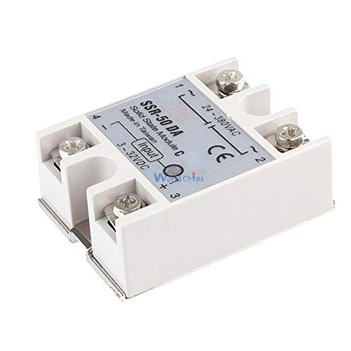 24V-380V 50A 250V SSR-50 DA solid state relay модул 3-32 На постоянен ток в променлив